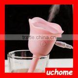 UCHOME USB Portable Mini Flower Humidifier Rose Tulip Shape Air Diffuser Mist Make thumbnail-5