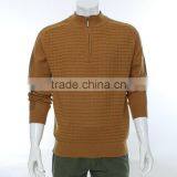 Men Pullover Sweater With 1/4 Zipper ,blue Long Sleeve Wool Sweater Pullover,merino Wool Sweater thumbnail-2