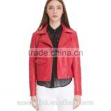 New Arrival Pakistan Style Girls Short Leather Jacket Made in China 2016 thumbnail-4