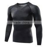Custom Bodybuilding Skin Plain t Shirt Sublimation Long Sleeve Compression Shirt Men's thumbnail-5