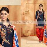 Wonderful Looking Patiala Readymade Embroidery Suits thumbnail-1