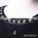 2015 High Quality Fashion Leather and Lace Splicing Vintage Style Dress With Belt thumbnail-6