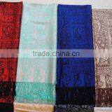 Wholesale Factory Classic Rayon Jacquard Paisley Floral Latest Shawl for Women thumbnail-4