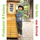 Latest Fancy Stripe Zipper Pocket Design Cute Children's Clothing thumbnail-2