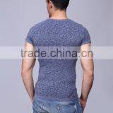 Custom Compression t Shirt Sports Mens Seamless Gym t Shirt for Men thumbnail-2