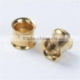 8mm Stainless Steel Ear Stretcher Expander Bobbin Gold Plated Body Piercing Jewelry thumbnail-1