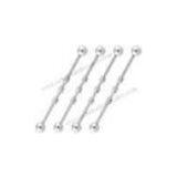 Piercing Fashion Stainless Steel Srew Cut Ear Industrial Barbell Jewelry For Engagemet thumbnail-1