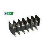 7.62mm 24 Poles Electrical Barrier Terminal Block for Server Site 300V 15A