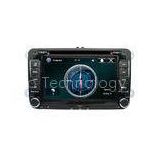 Button Screen Volkswagen Navigation DVD System GPS With DVD Player For Cars