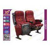 Mesh Fabric Upholstered Theater Chairs With Leatherette Headrest Row Number thumbnail-1