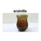 Religious Hand Judaica Washing Cups Gold / Brown Resin With Two Handle