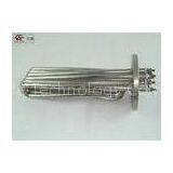 Big Brass Flange Industrial Electric Copper Heating Element For Gas , 8000W / 230V