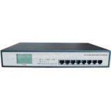 8-Port 10/100/1000M 802.3af/at/bt PoE Switch WITH LCD Status Display(60w Output)