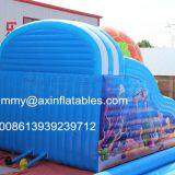 0.55MM Plato PVC Giant Commercial Sea Turtle Inflatable Water Slide For Kids thumbnail-4