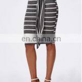 2015 Fashion Stripe Tie Waist Midi Skirt Indian Skirts Wholesale thumbnail-4