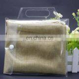 Cheap Wholesale Transparent Pvc Cloth Bag With Custom Handing Plastic Packing Clear Cosmetic Pvc Bag thumbnail-1