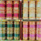 Indian Wedding Wear Metal Bangles - Bollywood Style Metal Kangan - Traditional Metal Bangle Churi thumbnail-3