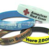 Cheap Debossed Full Color Funny Silicone Wristbands thumbnail-2