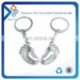 High Quality Metal Couple Keychain Feet