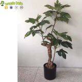 Artificial Fiddle Leaf Fig Tree Potted Bonsai Ficus Lyrata Green Plant Indoor Decoration thumbnail-3