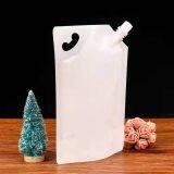 Manufacturers Can Customize 1~5 Liters of Food Grade Light Body Suction Nozzle Self-supporting Bag 500ML Milk White PE Composite Liquid Packaging Bag thumbnail-5