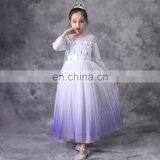 Snow Queen 2 Dress for Girls Formal Birthday Frock Sequins Cloak Kids Party Dress Elsa Dress Magic Wand Cosplay Princess Costume