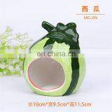 Cute Cartoon Fruit Small Animals House Cave Ceramic Pet Nest For Hamster thumbnail-4