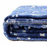 Flannel Fleece Throw Blanket Golden Star Decorative Lightweight Soft and Warm Bronzing Blanket thumbnail-3