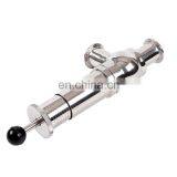 Adjustable Stainless Steel Tri Clamp Air Vent Valve Sanitary Safety Valve