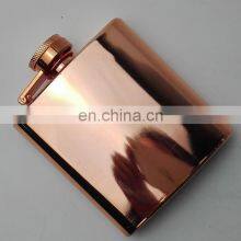 High Quality Rose Golden Alcohol Mini Wine Decanter, Portable Wine Pot, Metal Stainless Steel Hip Flask With Custom Logo