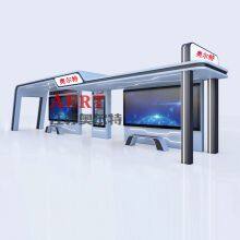 Outdoor Wireless WiFi Bus Shelter Intelligent Bus Shelter Billboard Manufacturer thumbnail-3