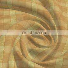 Spring/Summer Hot Selling Polyester Rayon Lurex Yarn Dyed Check Fabric For Tops thumbnail-2