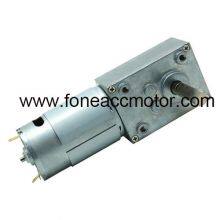 WG5840-555 small square worm gearbox carbon brush dc motor