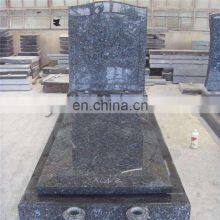 Factory Wholesale Labrador Blue Pearl Granite Tombstone Monument Headstone thumbnail-2