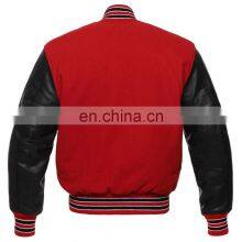 Varsity Jackets Custom Printing Long Sleeve Men's Baseball Jacket Men Plain Blank Varsity Letterman Jackets thumbnail-3