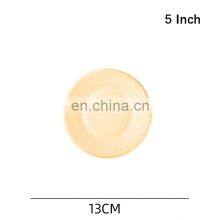 Barbecue Birthday Cake Plate Art Painting Plate Eco-Friendly Biodegradable Round Disposable Palm Leaf Plates thumbnail-2