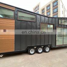 China Made Prefabricated Trailer House Container Mobile for Living Prefab Houses on Wheels Ready to Ship thumbnail-1
