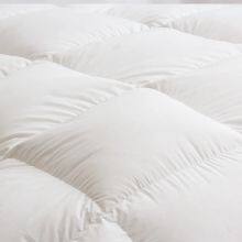 100% Cotton White Fabric 80% White Goose Down Bedding Comforter thumbnail-2