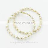 2015 New Gold Plated Circle Earring,Drop Earring Fashion Pearl Earring thumbnail-1