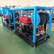 200bar Diesel Engine 28HP High Pressure Water Jet Sewer Jetter High Pressure Sewer Pipe Cleaning Equipment