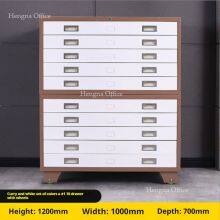 Hengna Modern Corporate Blueprint Cabinet - Secure Drawing Storage for Professional Workspaces