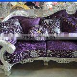 Graceful European Noble Living Room Wooden Sofa Sets thumbnail-4