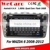 Wecaro in Dash 2 Din Touch Screen Android 4.4.4 Car Dvd Gps Navigation Radio Gps Car Media Player for Mazda 6 2008 -2012 thumbnail-3