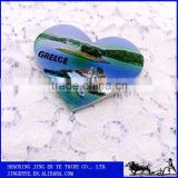 2016 Custom Heart Shape GREECE Souvenir Resin Fridge Magnets