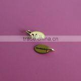 Antique brass oval shape metal jewelry tags pendants