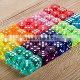 14MM Rounded Transparent Dice/10 Kinds of Color Fine Small Children Gifts Toys/14# Top Grade Dice Game Quality Choice thumbnail-2