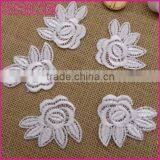 China factory cheap 5.5*5cm sew on DIY kids clothes accessory nylon embroidery flower patch