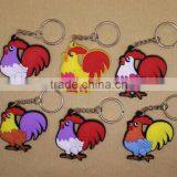 Fashion Style Custom Logo Promotional Rubber Keychain thumbnail-1
