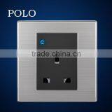 New Invention Waterproof Switch Livolo Champagne High Quality Socket US 1 Gang Switch and 13A Socket