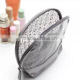 Personalized High Quality Newest Half Moon Lace Printing Transparent PVC Makeup Bag thumbnail-4